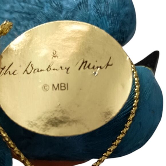 Bluebird On A Pinecone Ornament Danbury Mint Christmas Songbird Collection Bird. - Picture 7 of 16